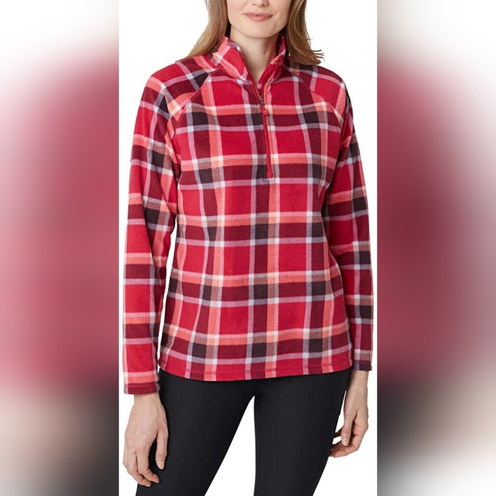 Eddie Bauer Women's Ultra Soft Fleece 1/4 Zip LongSleeve Pullover Jacket XS
